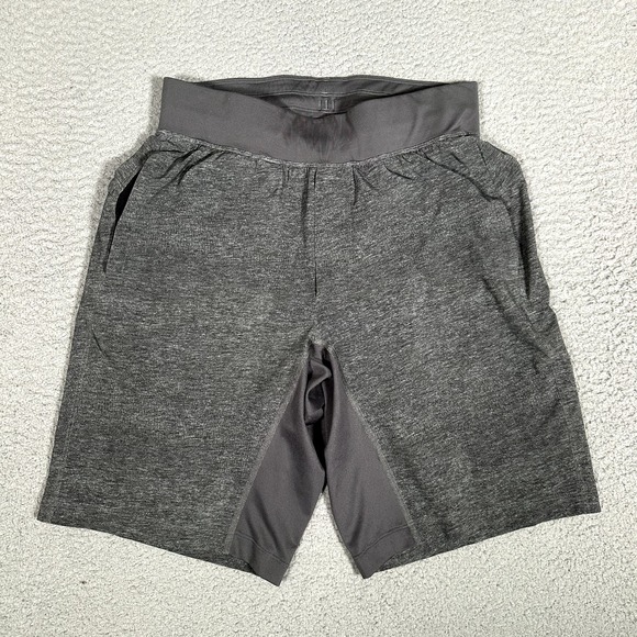 Lululemon Shorts Mens SMall Gray T.H.E.‎ Compression Lined Stretch Workout Gym - Picture 1 of 10